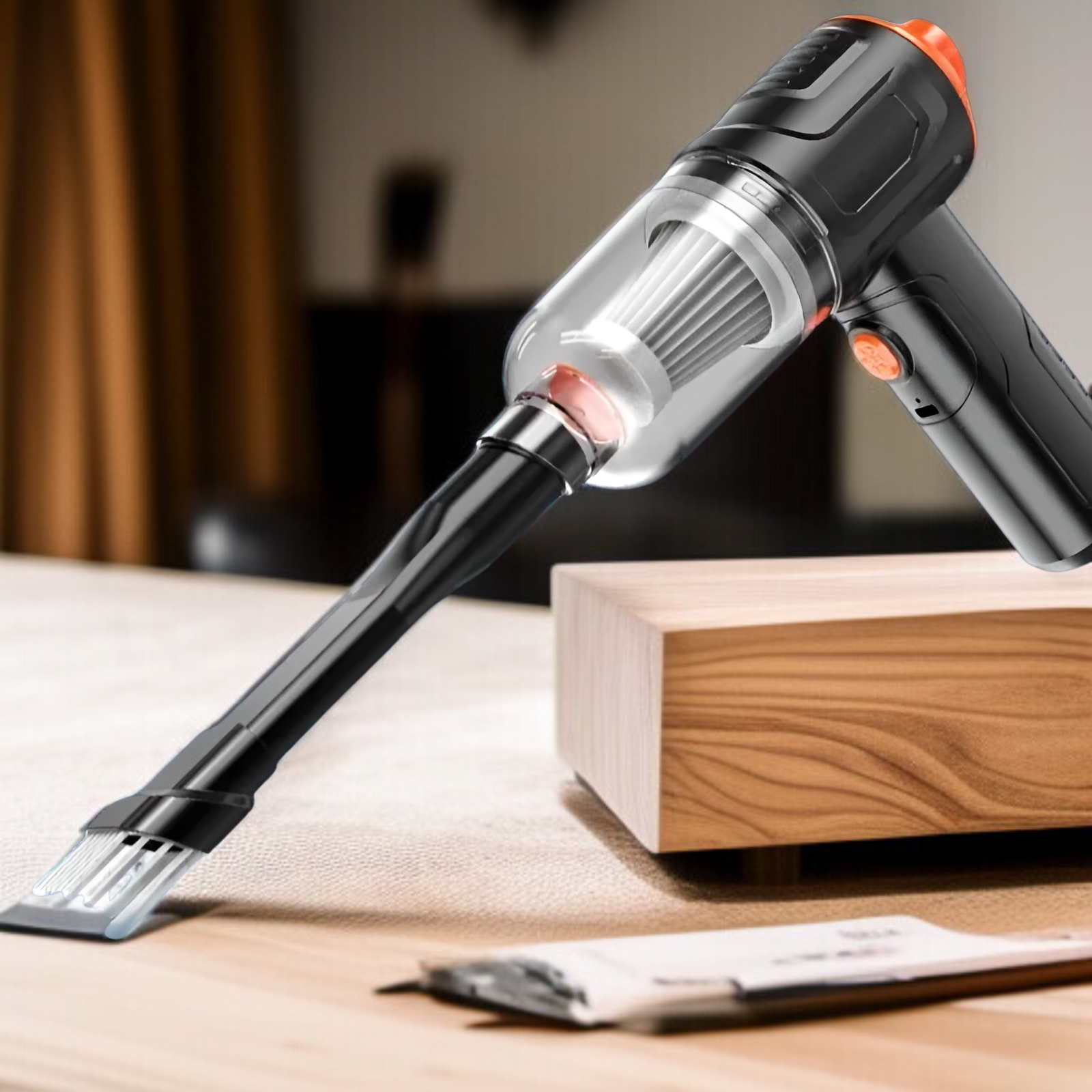 휴대용 청소기 브러쉬리스 차량용 청소기 무선충전 미니청소기