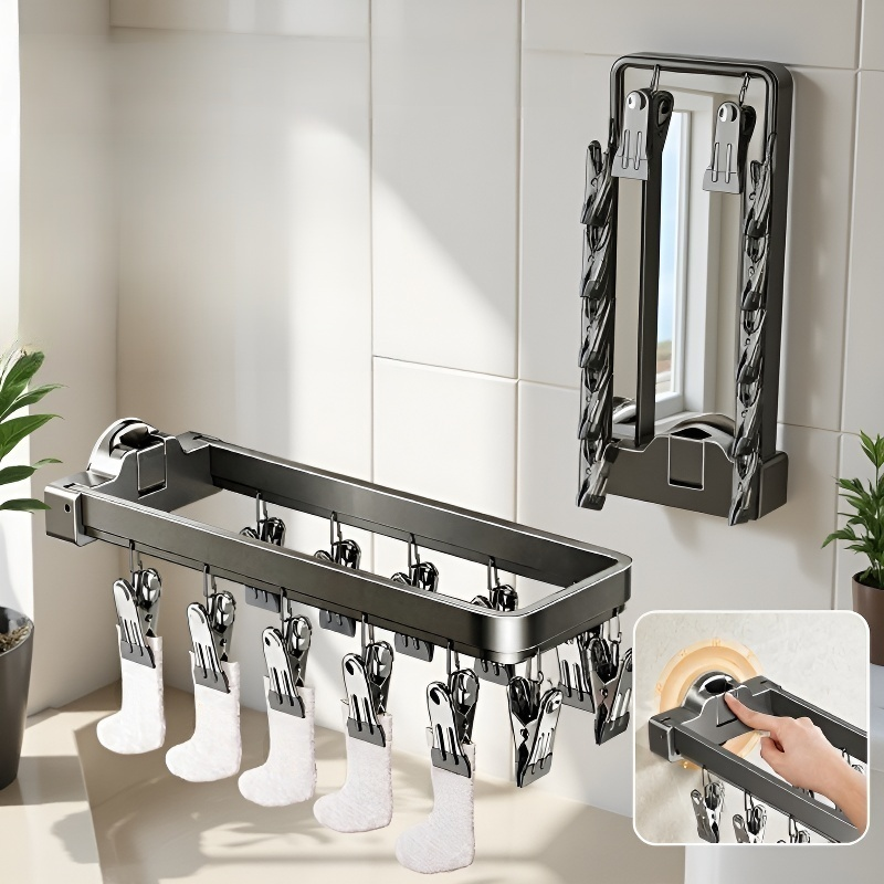 대용량, 간편 설치 양말 건조대