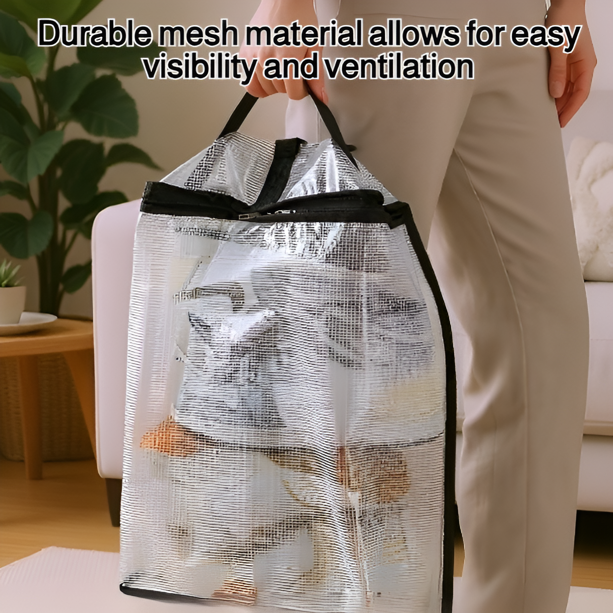 Mesh four-piece storage bag set