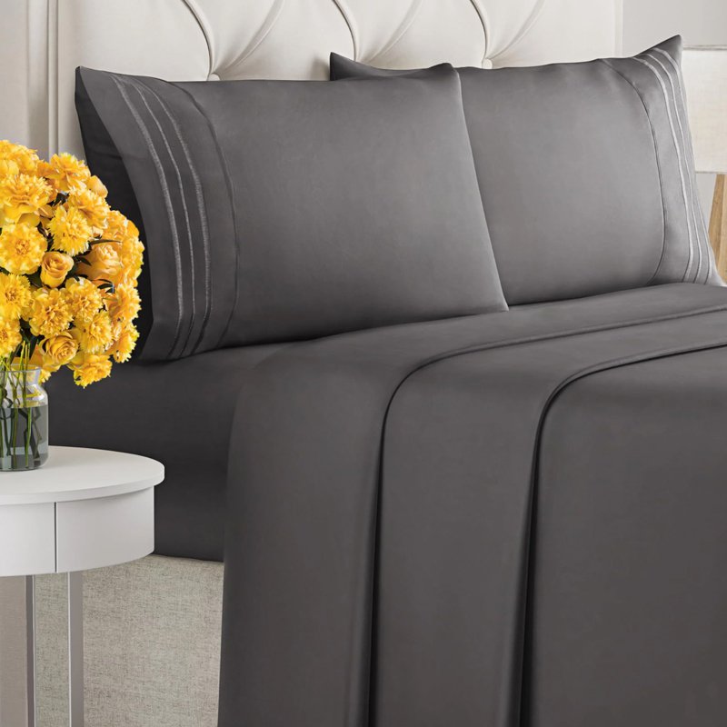 豪華刺繡床單床上用品