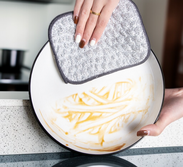 주방용 이중 두께 은사 수건 디테일