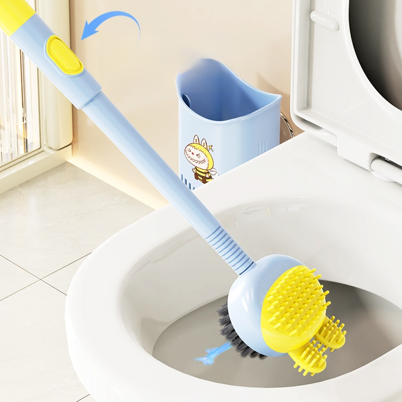 흡착식 액체 겸용 2 in 1 변기 브러쉬
