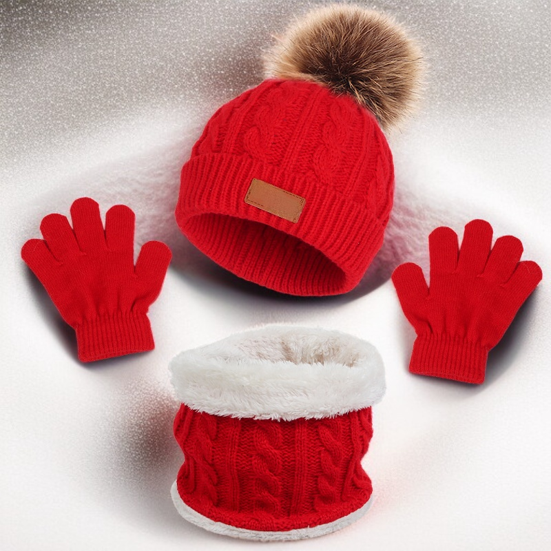 모자, 스카프, 장갑 3종 세트