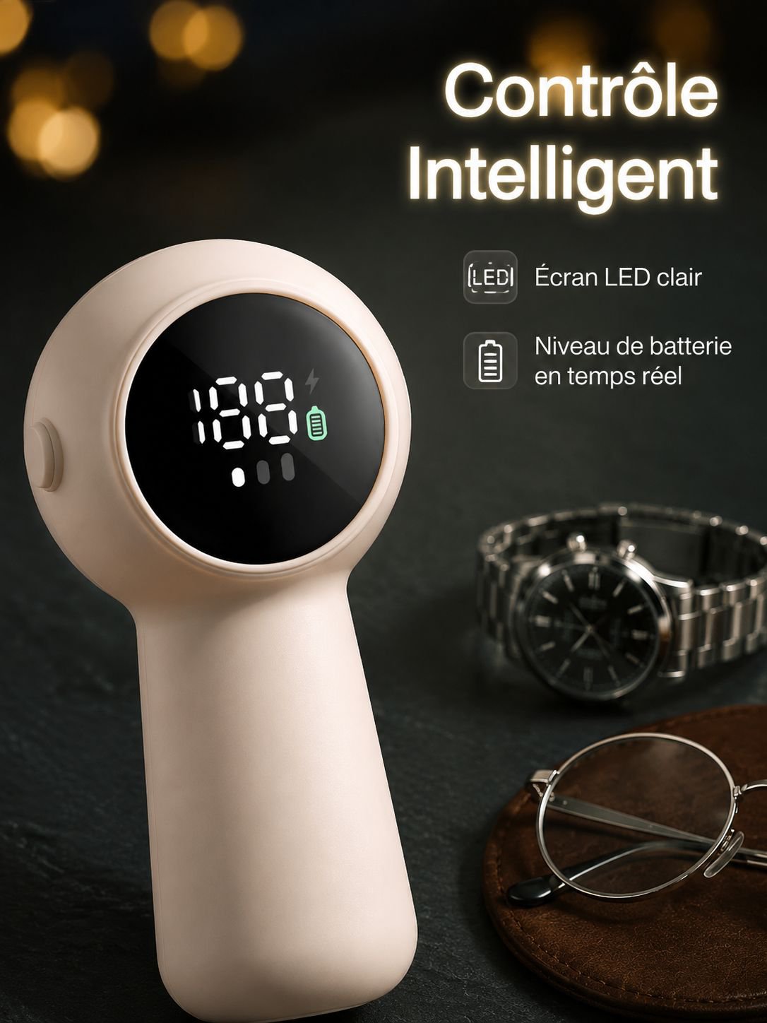 Éliminateur de Peluches Électrique à 6 Lames Puissantes avec Écran LED