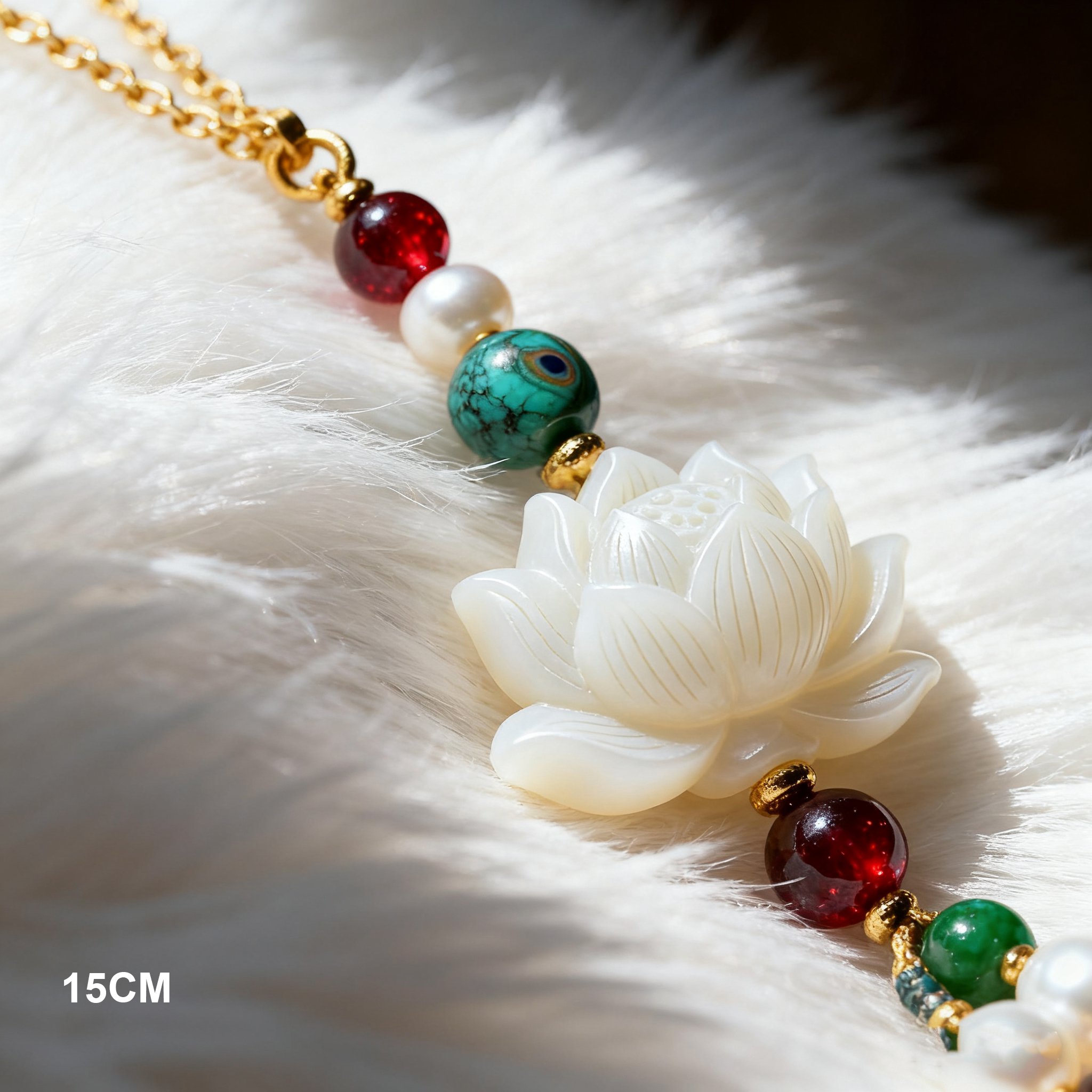 Stilvolle Handykette mit Lotusblume
