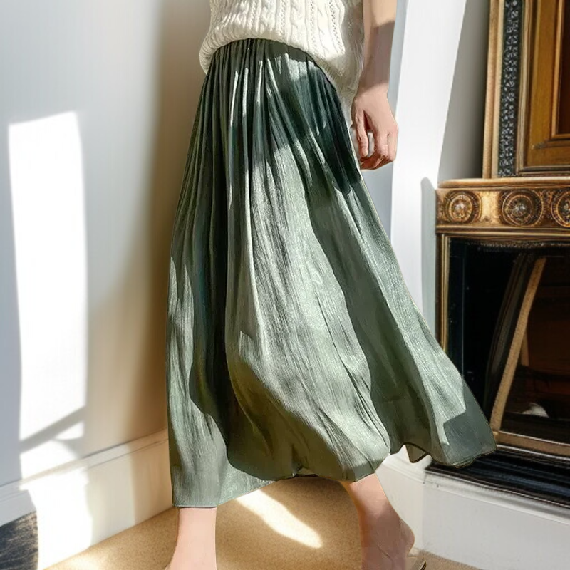 다양한 컬러의 퓨어 컬러 스커트 비교