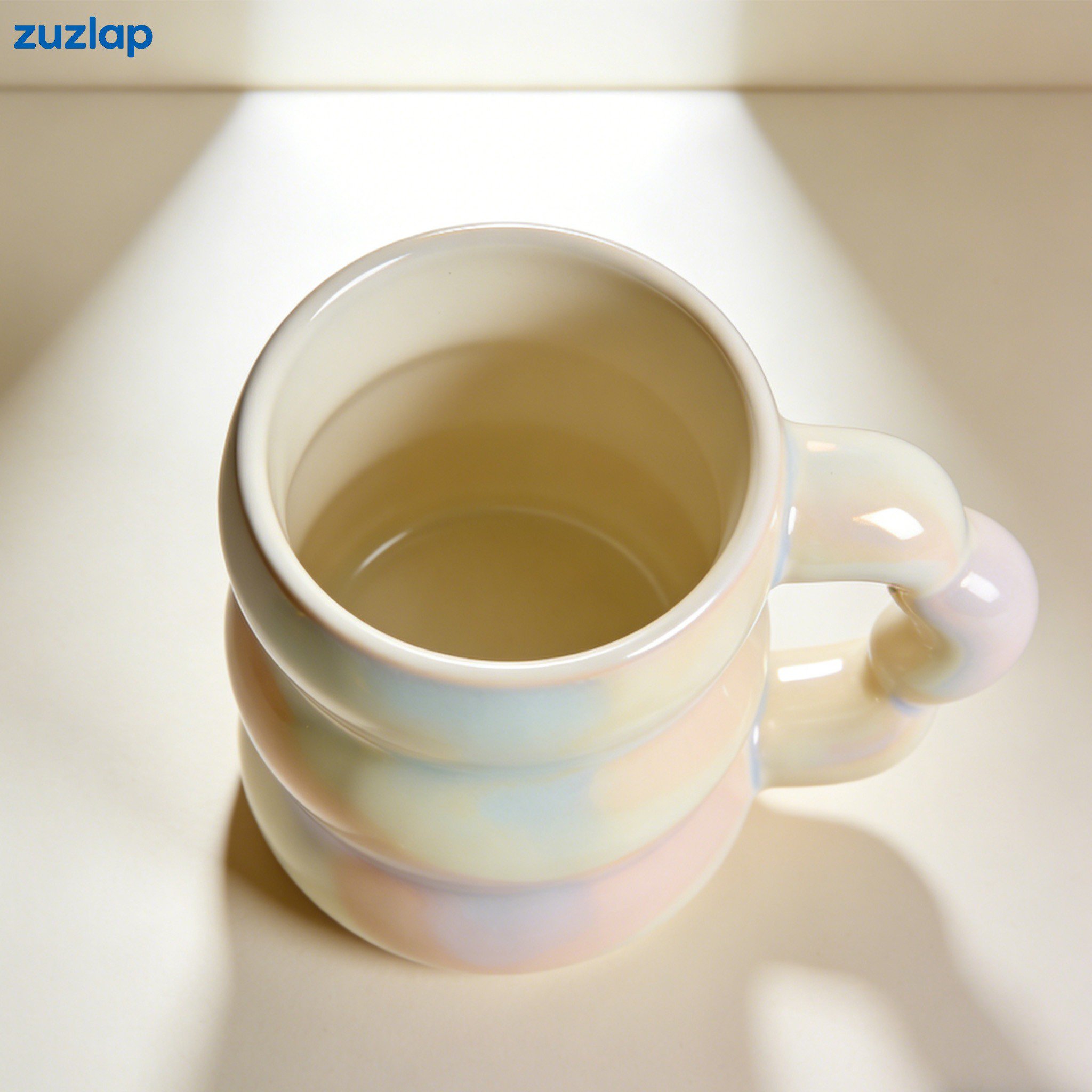 Set of 3 water cups displayed on kitchen table