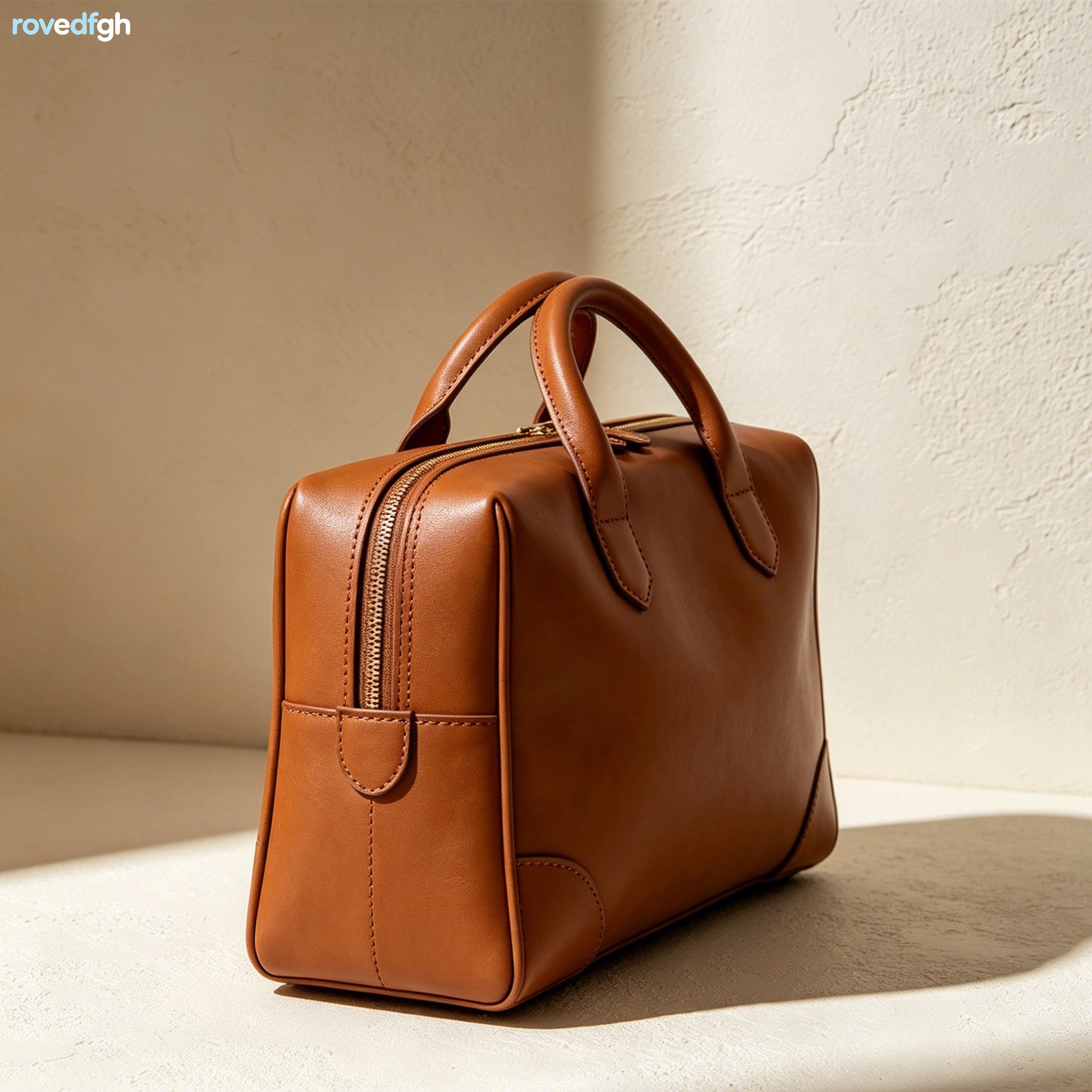 빈티지 가죽 바퀴 가방