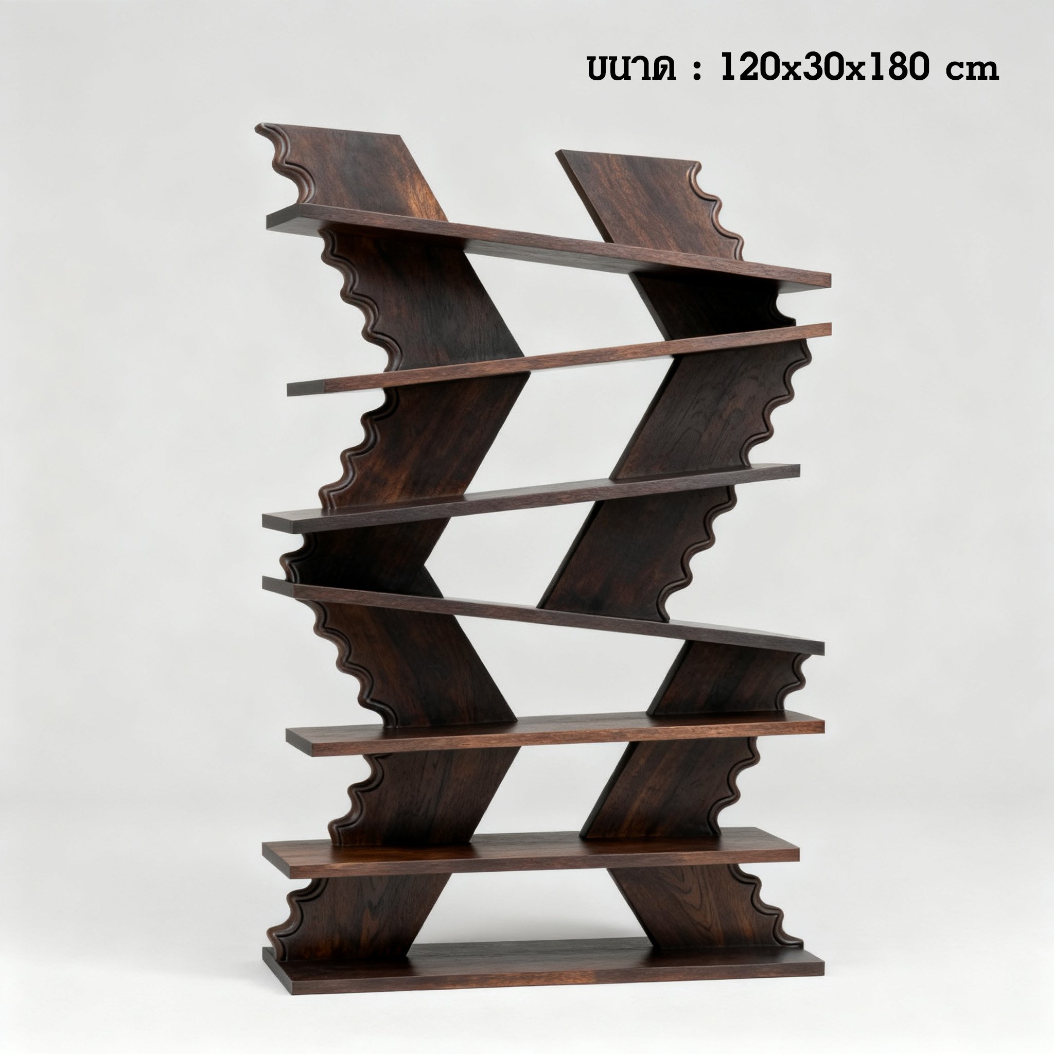 ชั้นวางหนังสือไม้ดีไซน์ทันสมัยสำหรับตกแต่งบ้าน