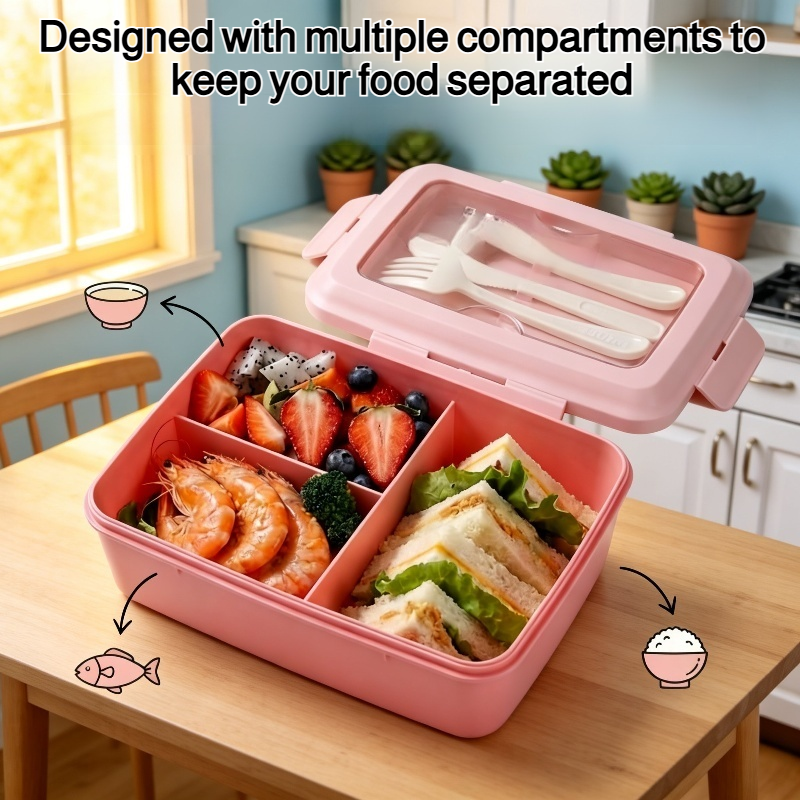 Microwaveable compartmentalized lunch boxes