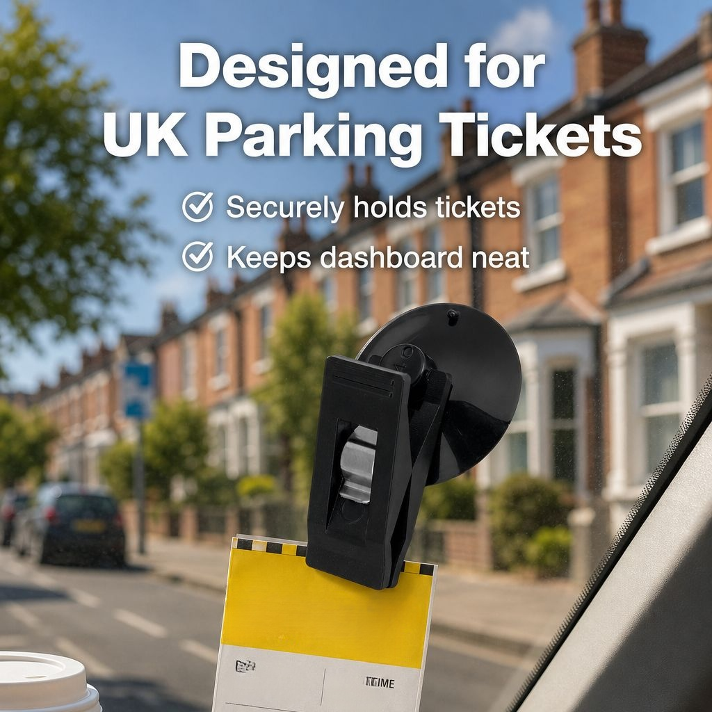 Car Window Suction Clamp for Ticket, Towel, and Sunshade Curtain