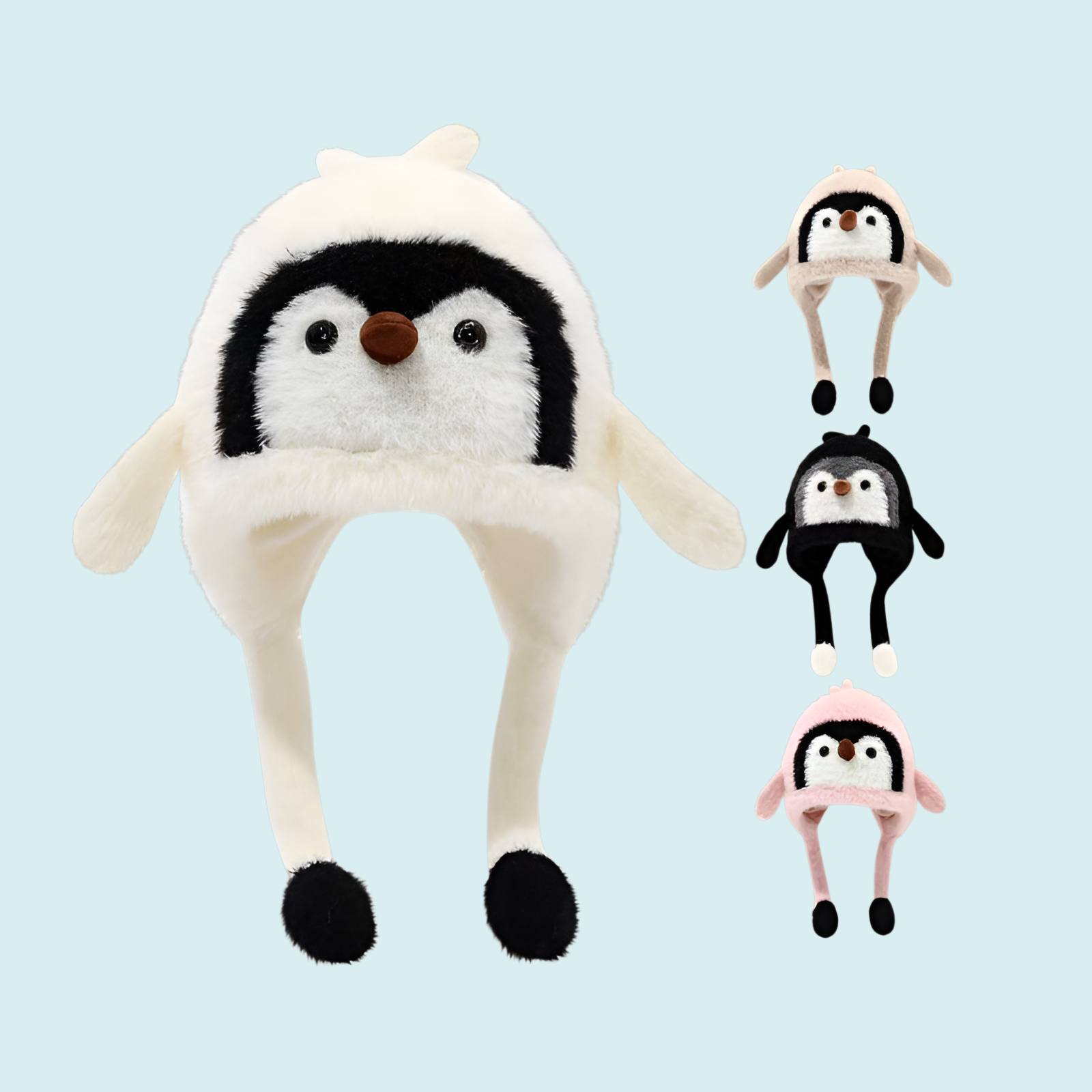  귀여운 펭귄 아기 모자 