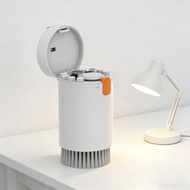 ชุดอุปกรณ์ทำความสะอาดและฆ่าเชื้อ 3-in-1 สำหรับหูฟัง โทรศัพท์ และคีย์บอร์ด