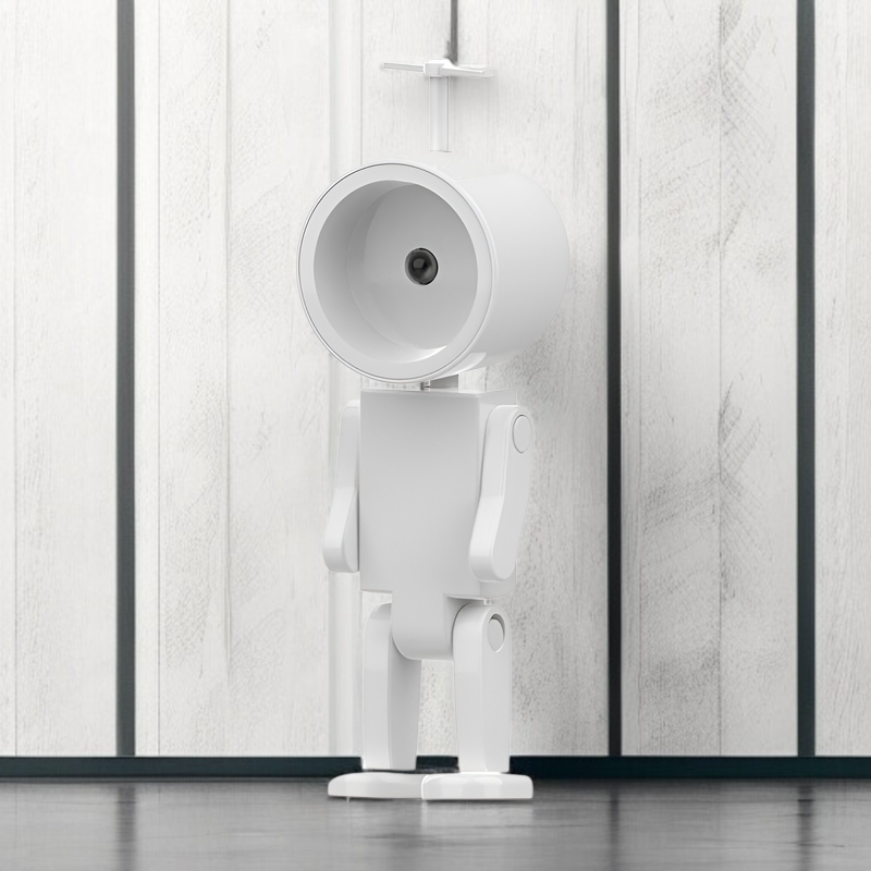 宇宙飛行士の磁気ナイトライトLEDミニロボット、バッテリーブックライト、デスクトップビルディングブロック装飾、雰囲気のあるライト付き