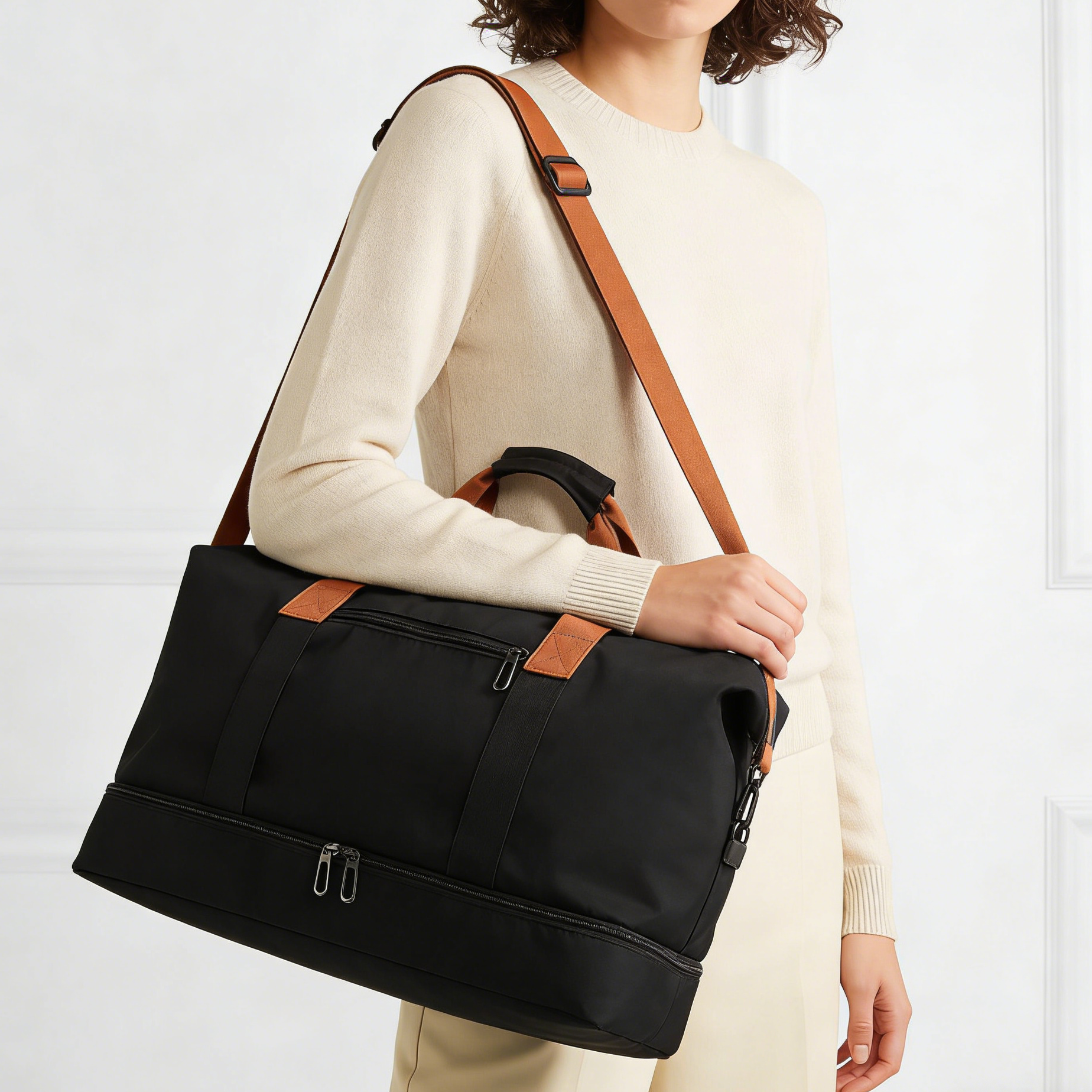 Große Canvas Tasche mit robusten Griffen