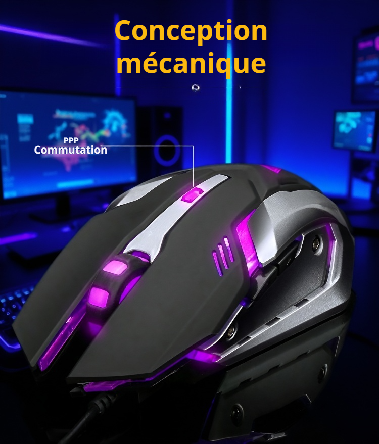 Ensemble clavier et souris mécanique