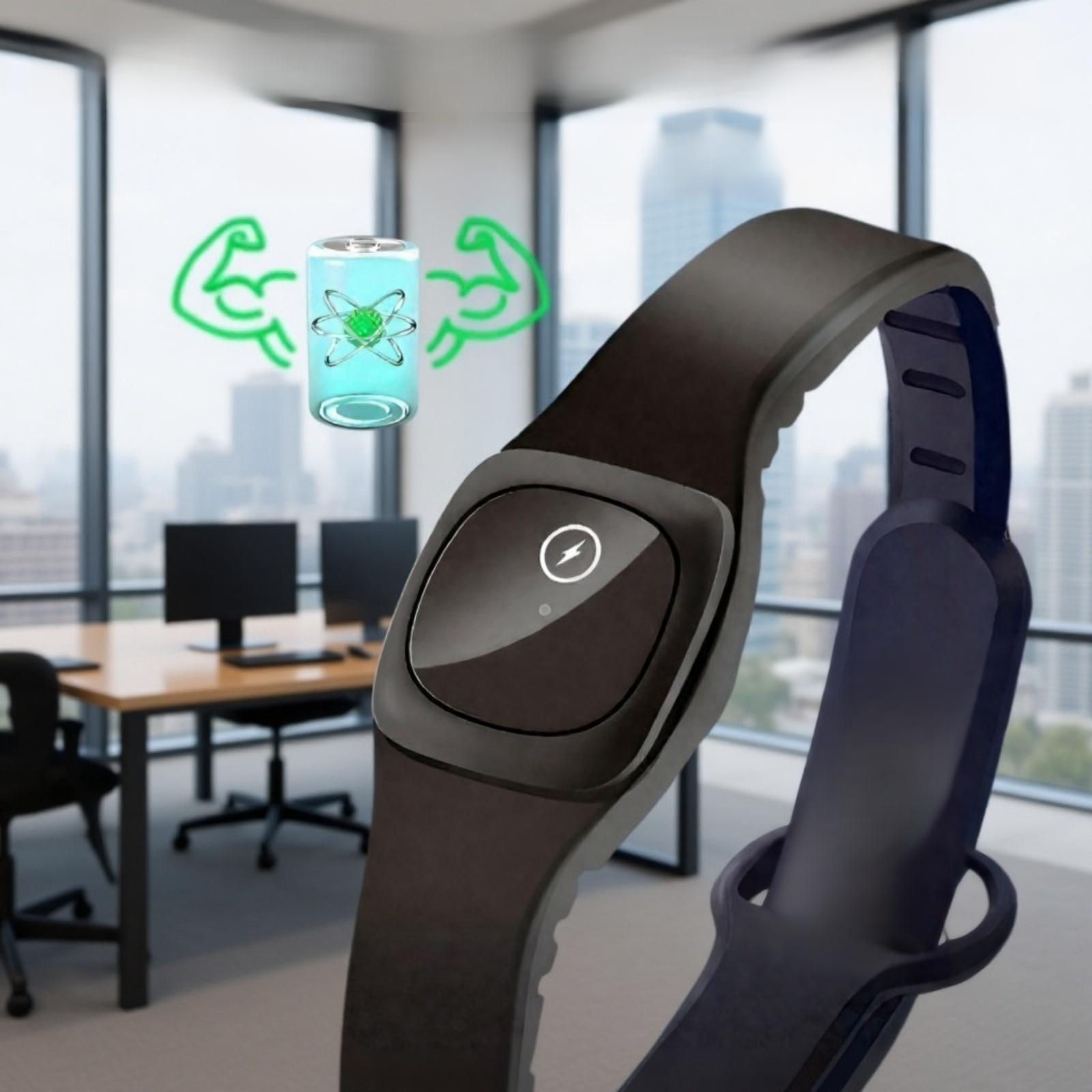 ة تصميم يشبه الساعة الذكية إزالة تلقائية مع تنبيه مضيء