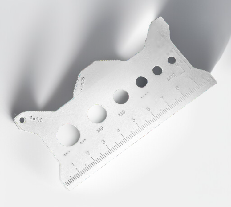 정밀 캘리퍼의 측정 부분 확대