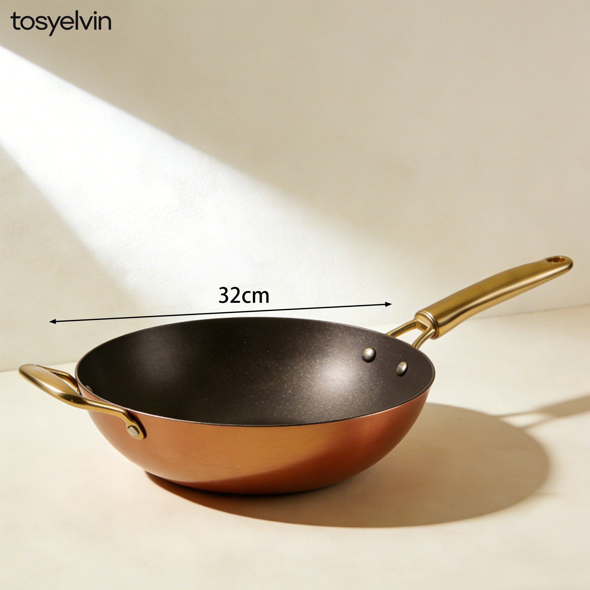 กระทะผัดไม่ติดทำความสะอาดง่าย