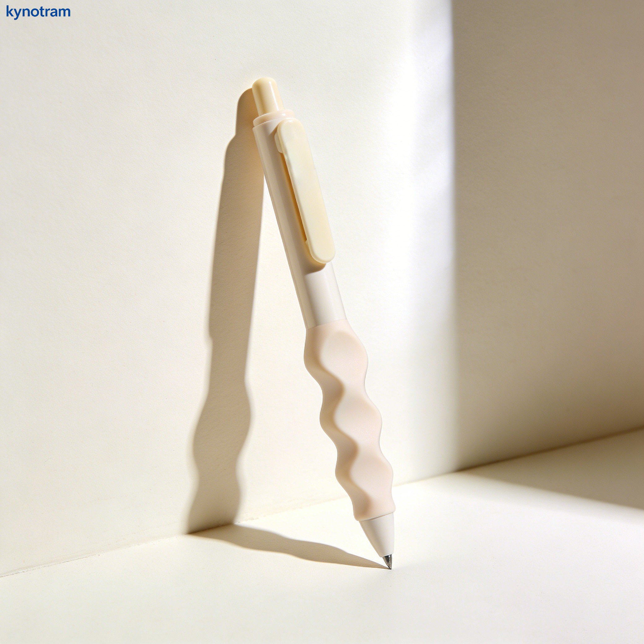 Wavy-shaped ballpoint pen (6 pieces)