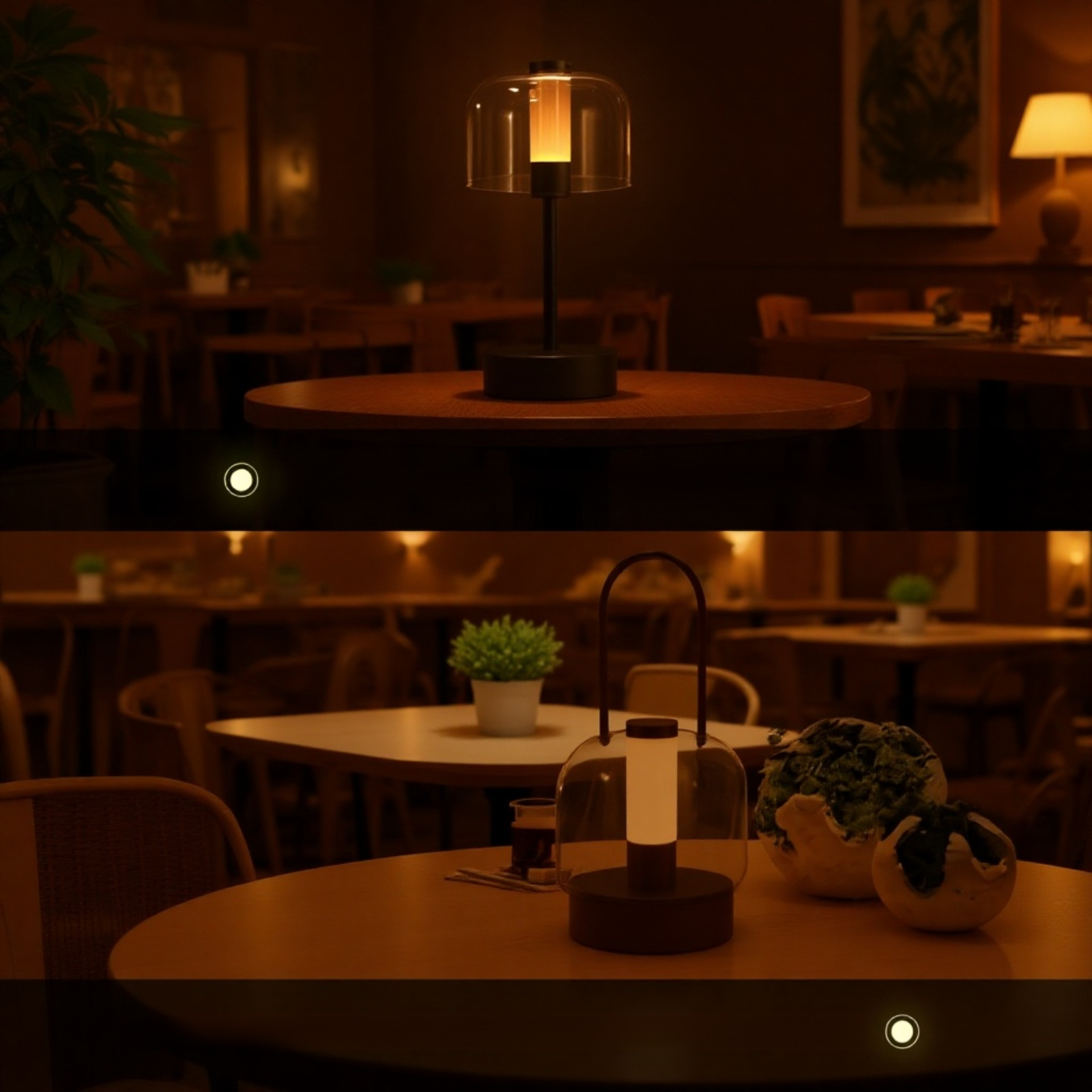 Przenośna nocna lampka dotykowa w stylu nordyckim, trzy kolory, płynne ściemnianie