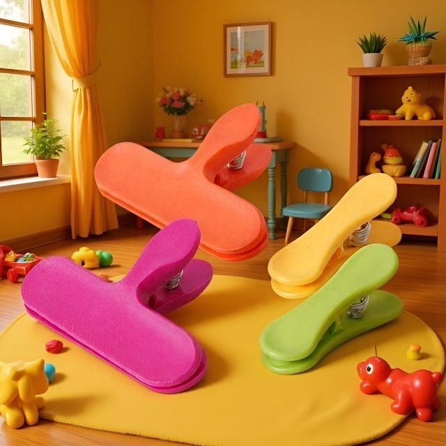 Přenosné uzavírací klipy na potraviny v různých barvách