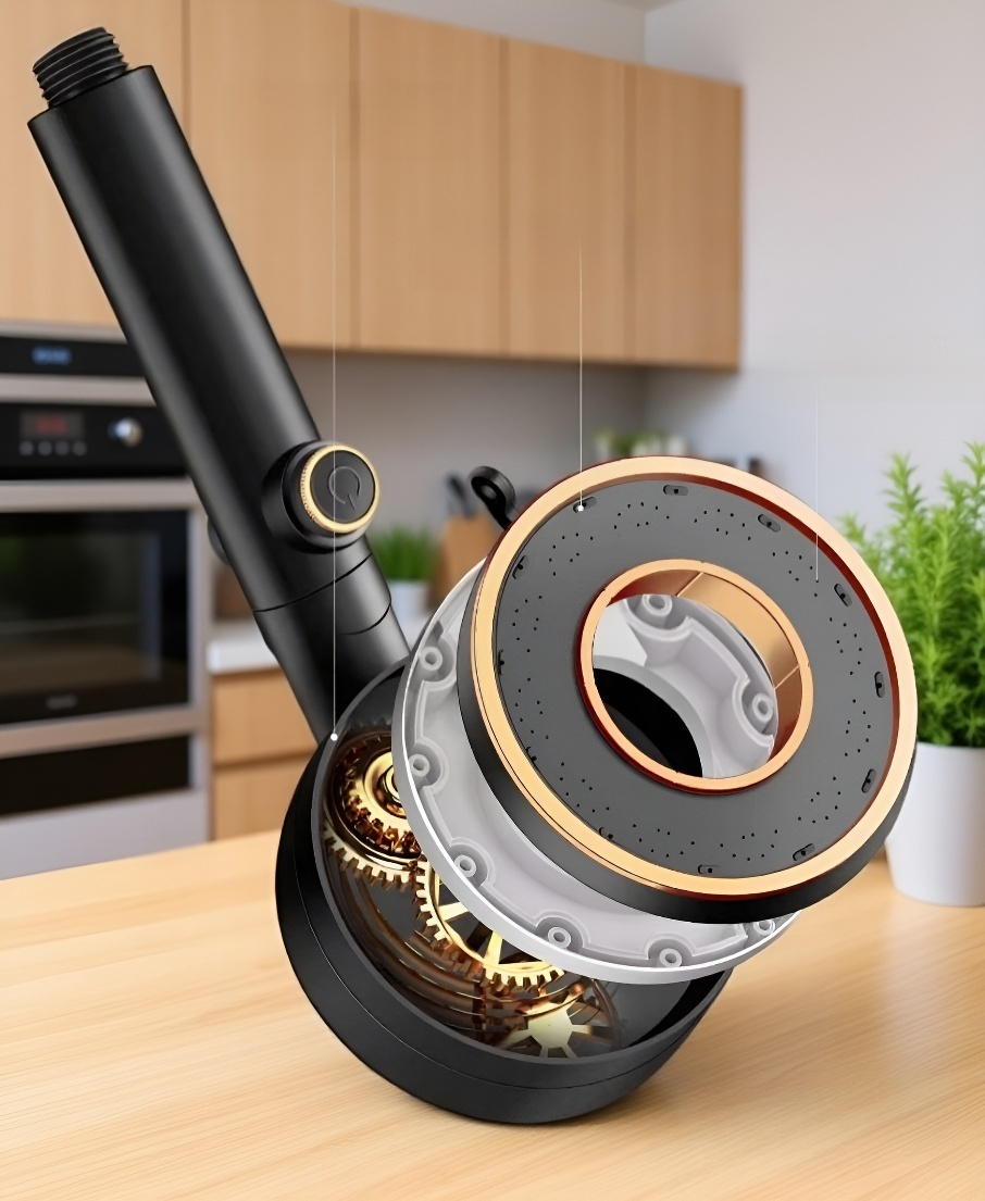 多機能スプレーモード付きシャワーヘッド