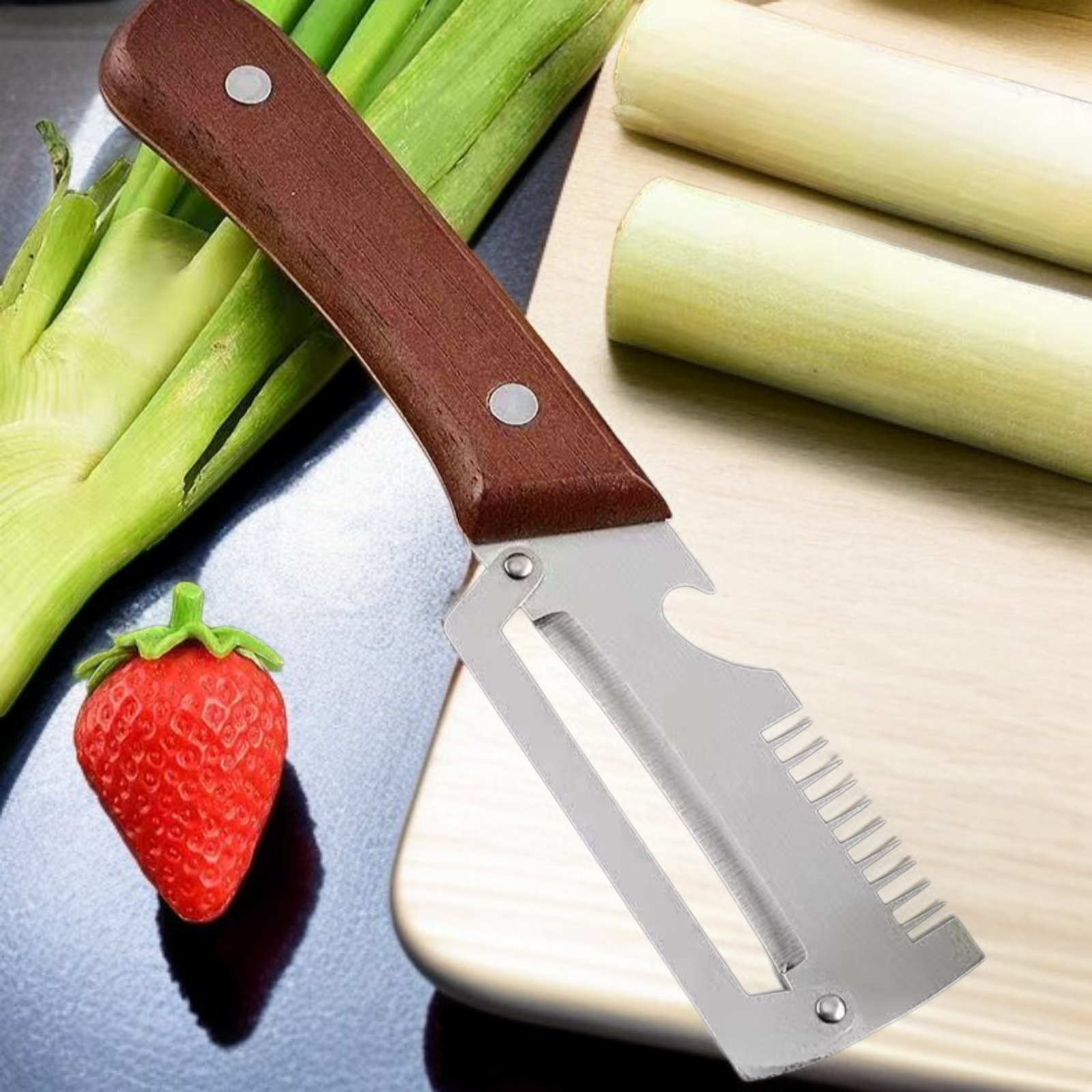 3-in-1 과일·채소 껍질깎기, 슬라이서, 오프너 주방용품