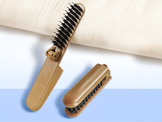 남성용 휴대용 돼지털 빗
