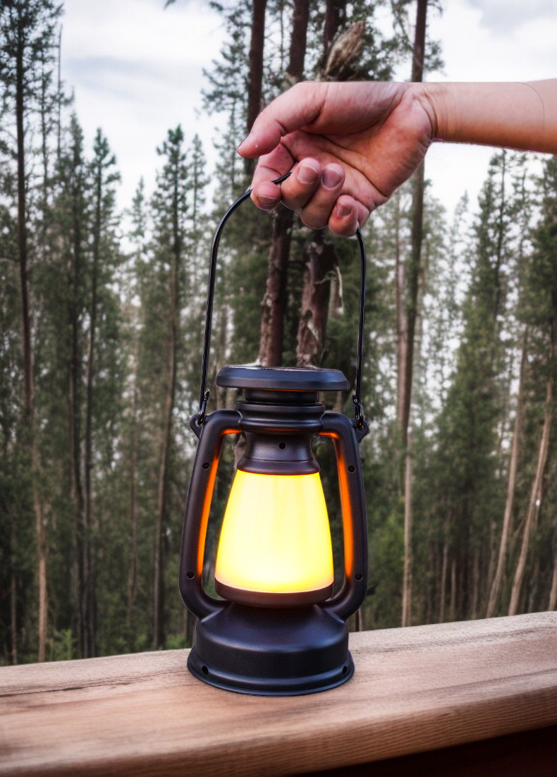 持ち運びが便利なレトロランタン