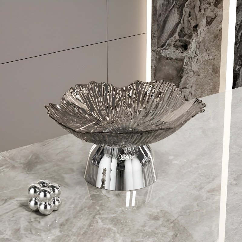 家庭用の落下防止クリスタルフルーツ＆フラワープレート