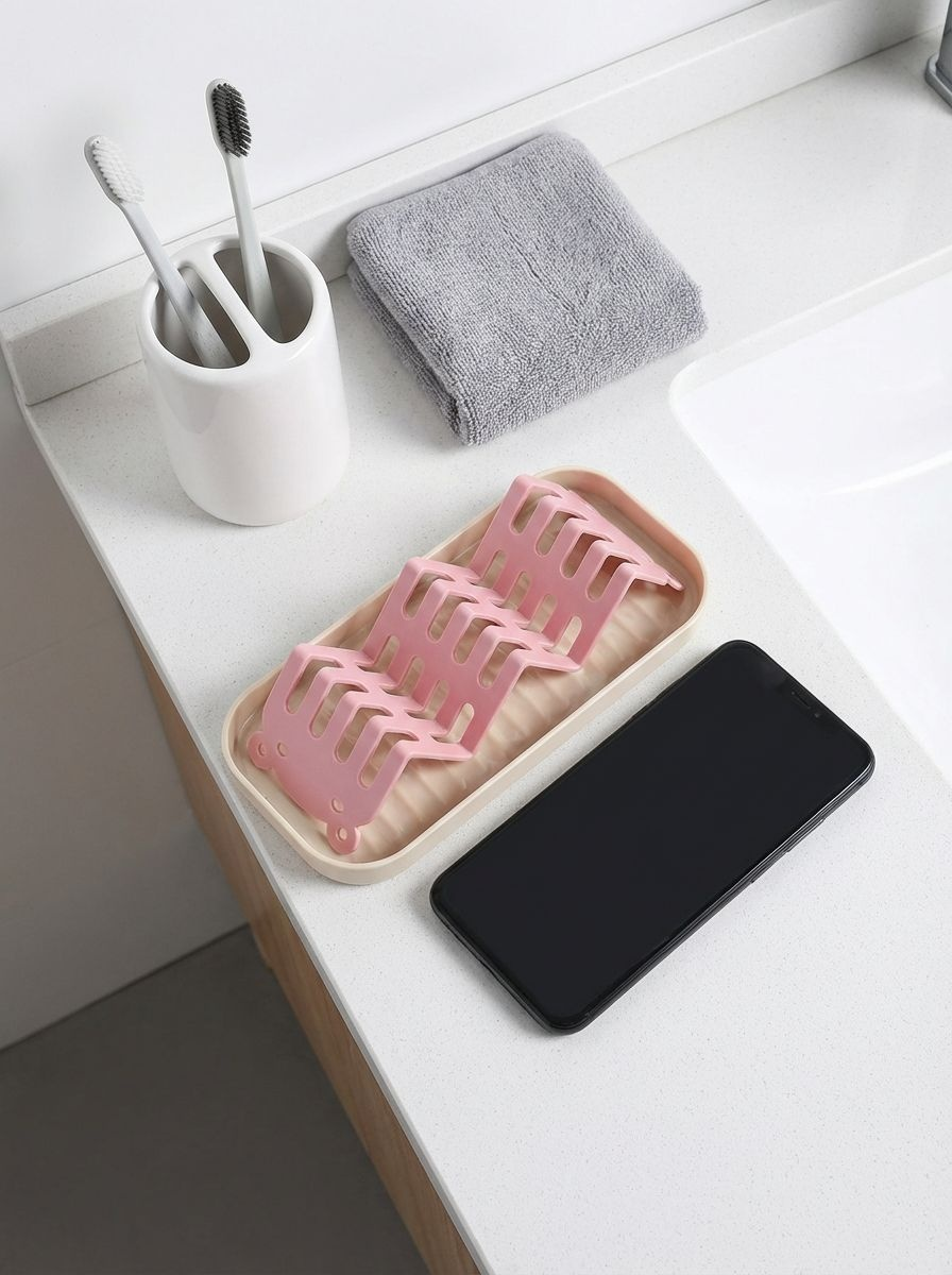 Seifenablage hält Seife trocken und sauber