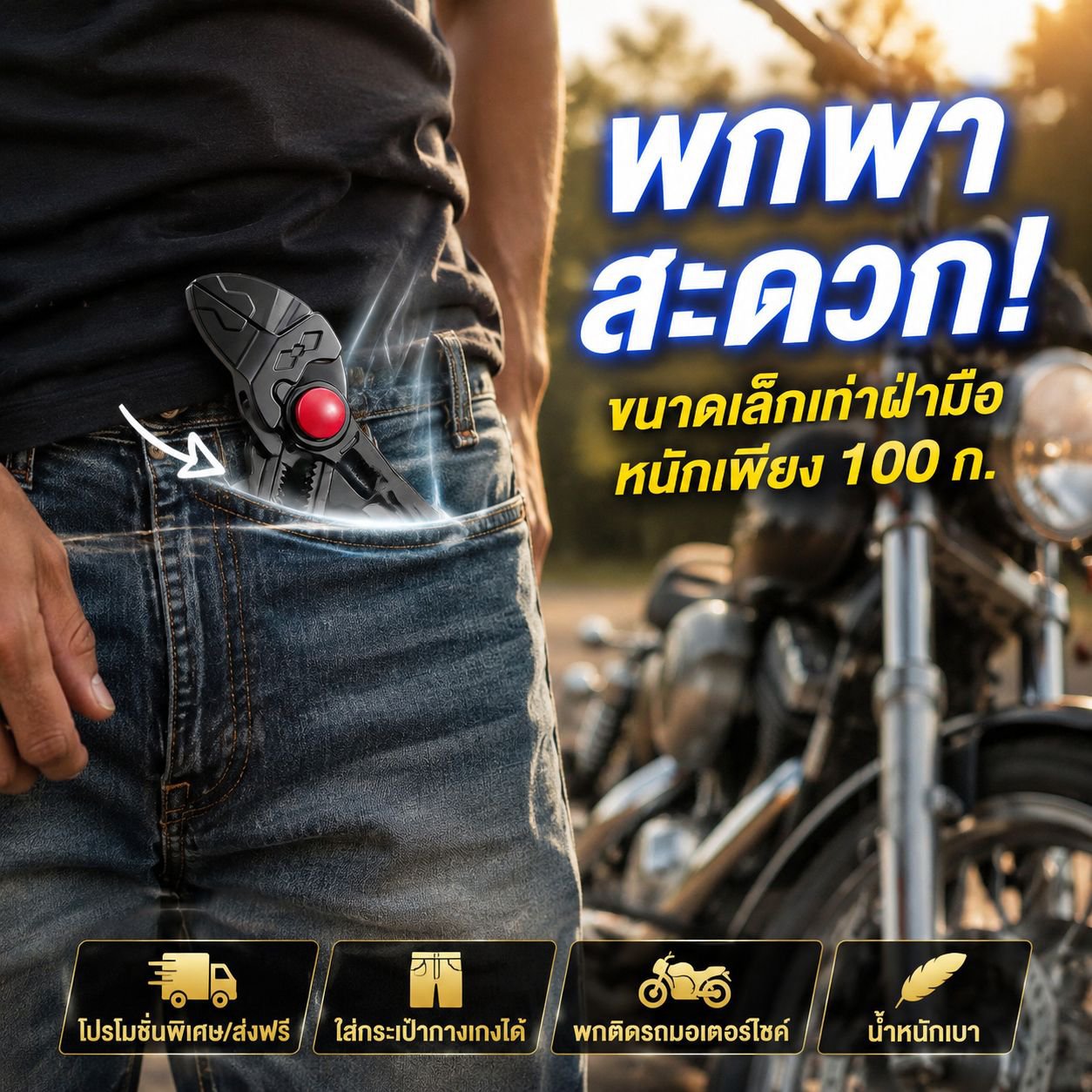 คีมจับท่อน้ำอเนกประสงค์ 4 นิ้ว ปรับได้ เครื่องมือบ้าน ชุดไขควง