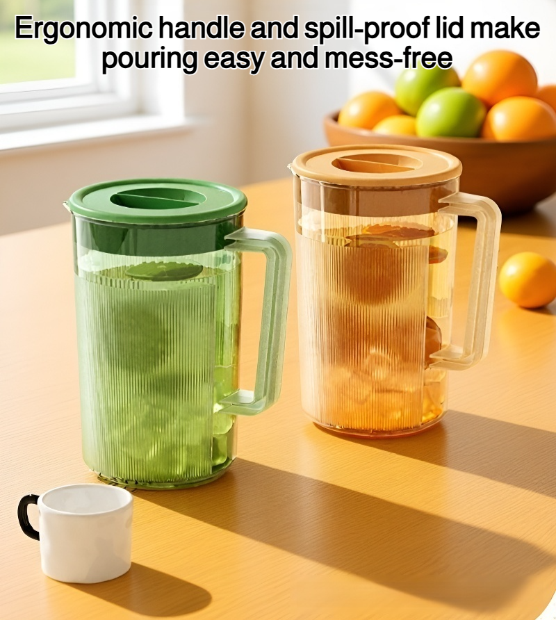 2000ml cold water pitcher with lid on kitchen table