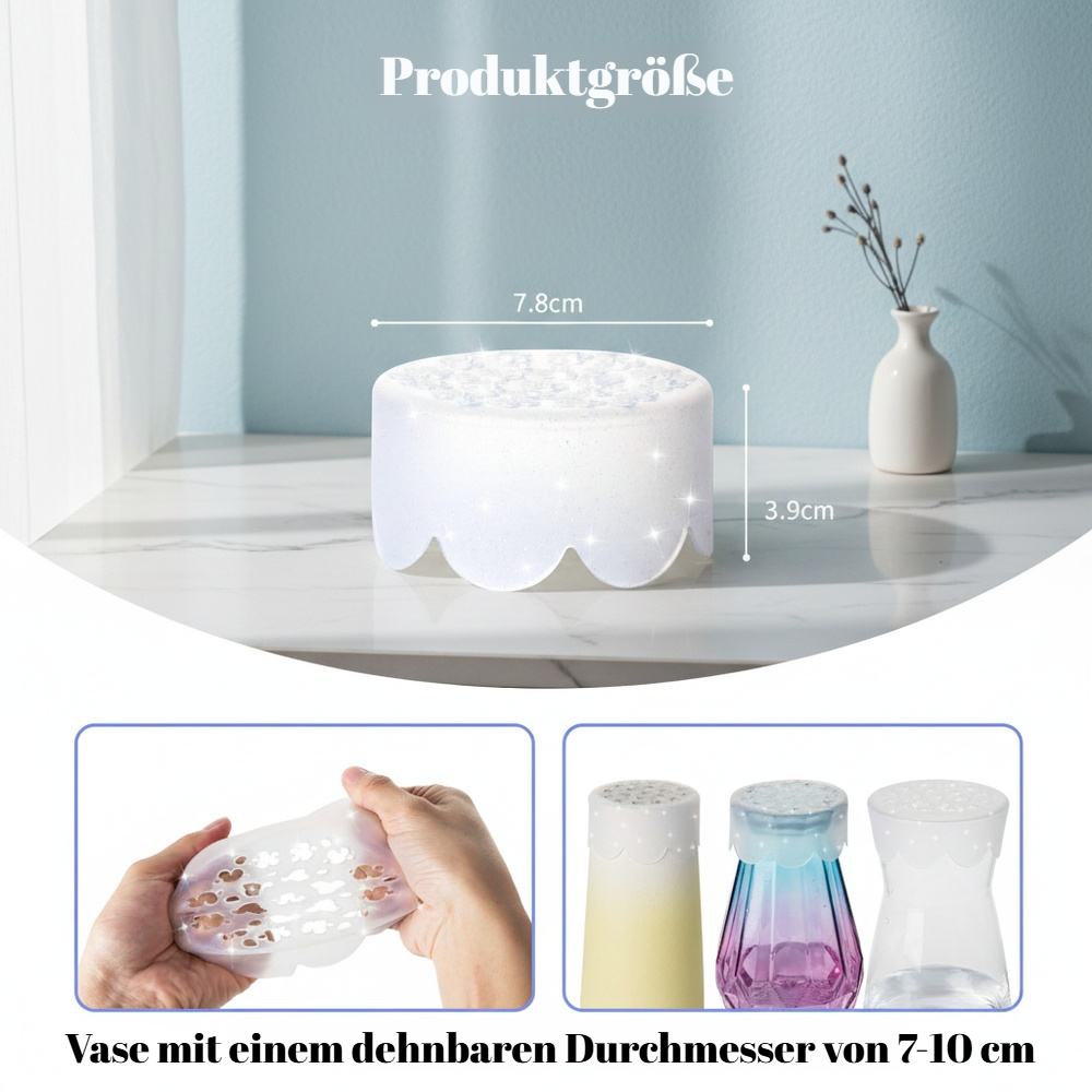 Kreativer Silikon-Blumenstecker Spiralförmige Halterung Blumenfixierer