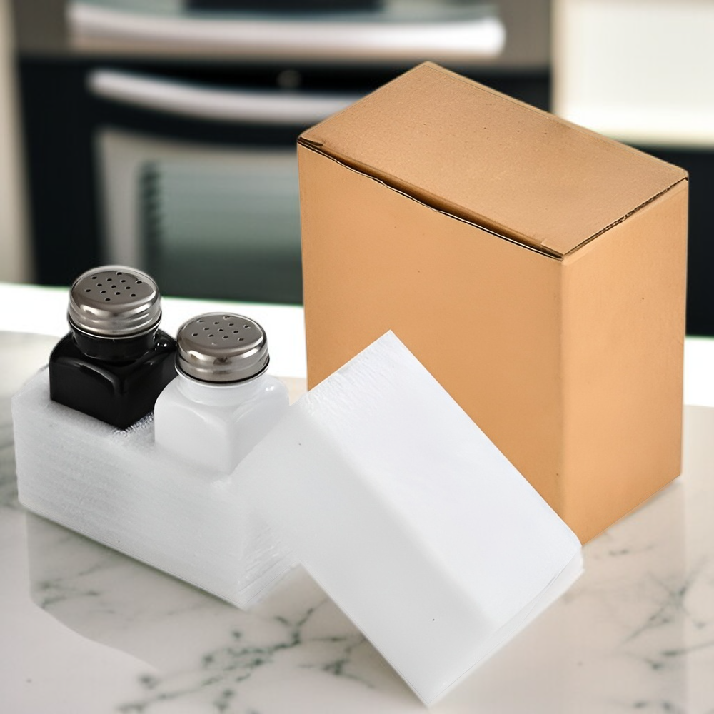 사각 유리 블랙 앤 화이트 양념통 후추 소금 쉐이커