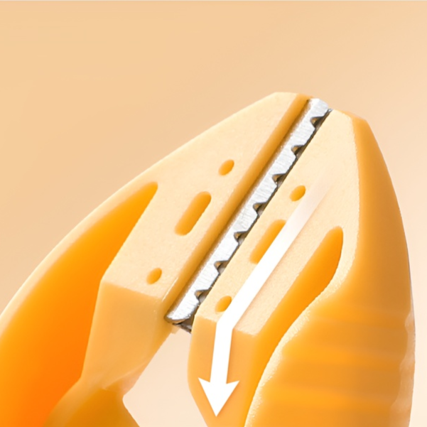 Stainless steel garlic peeler