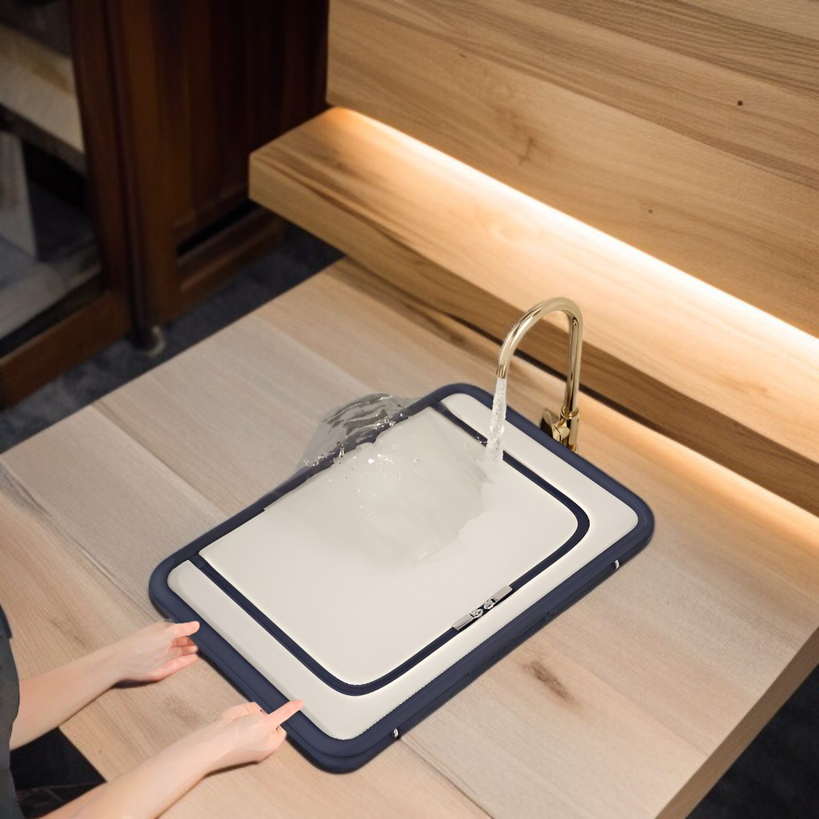 コットンリネン素材の高品質収納ボックス