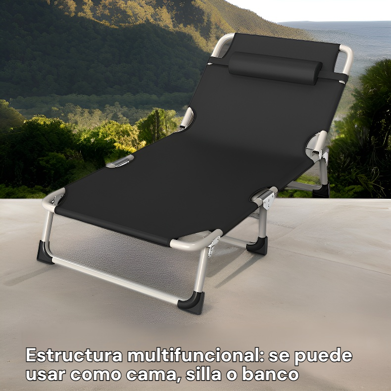 Cama de campamento plegable multifuncional para exteriores