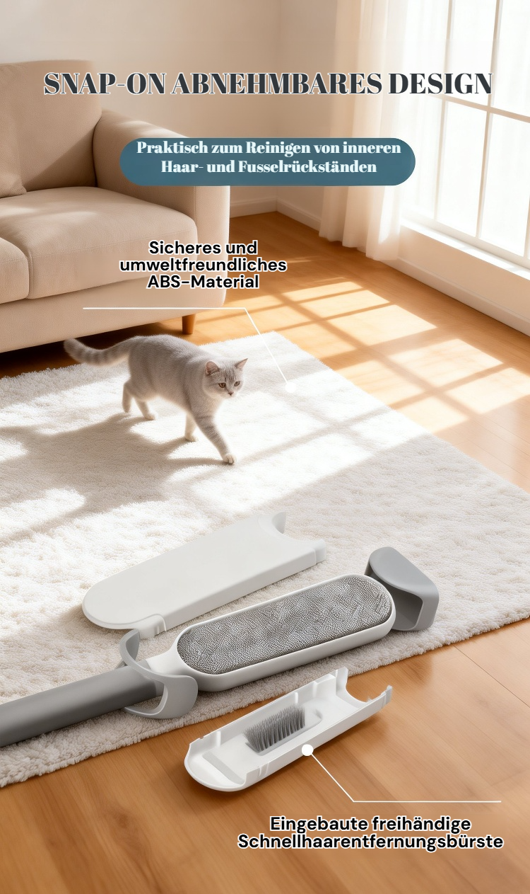 Tierhaarentferner für Haustierbesitzer im Einsatz