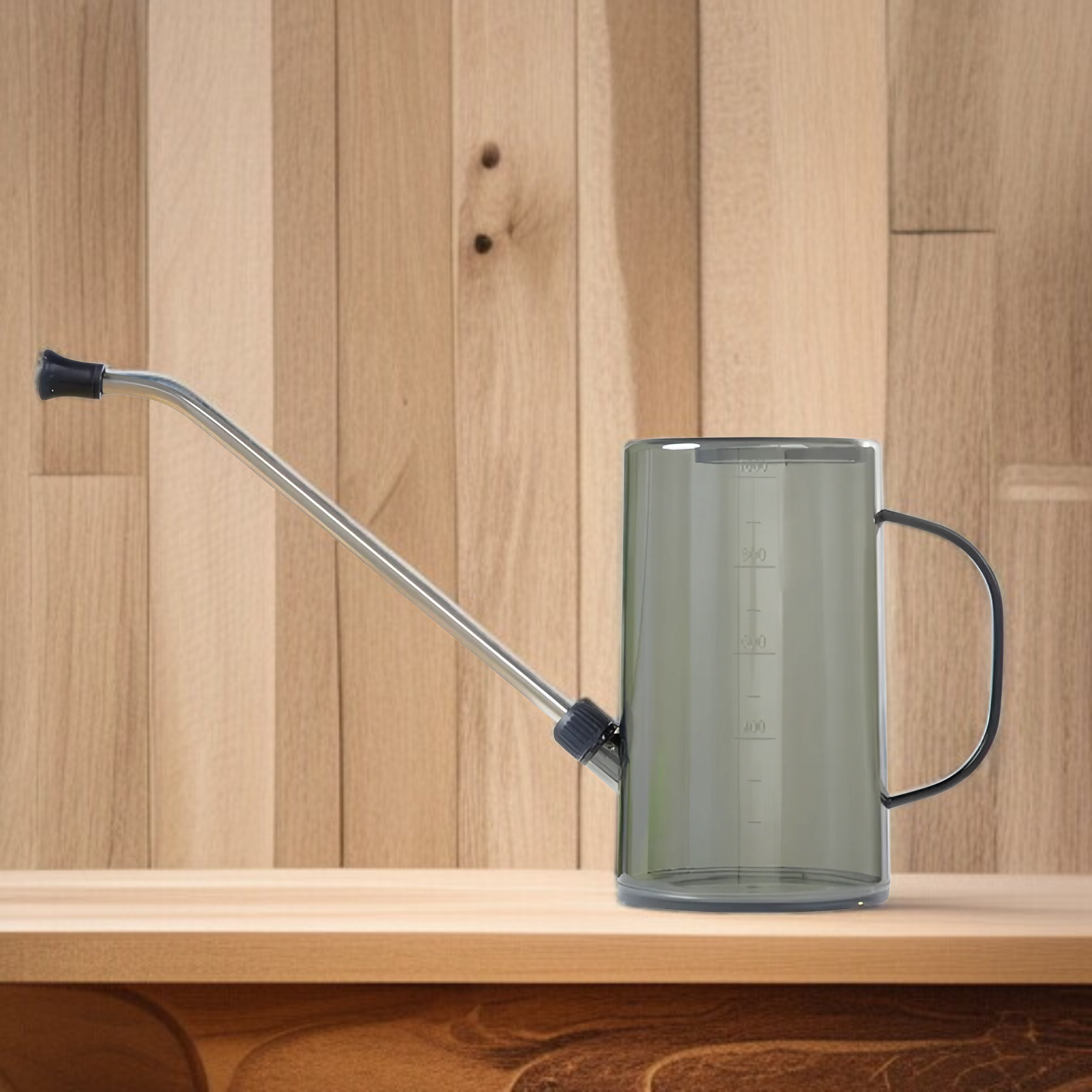 Stainless steel long mouth watering kettle transparent with scale watering kettle home gardening wat