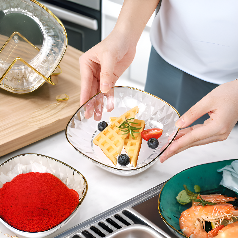 가정용 투명 다용도 과일 접시 견과류 접시 사탕 접시 식기