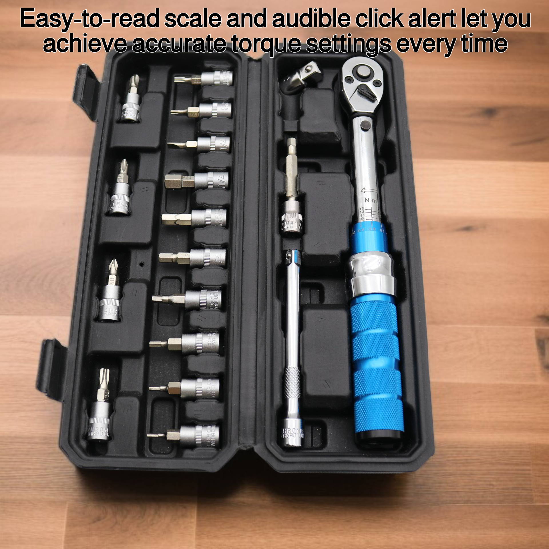 Precision torque wrench for automotive repairs