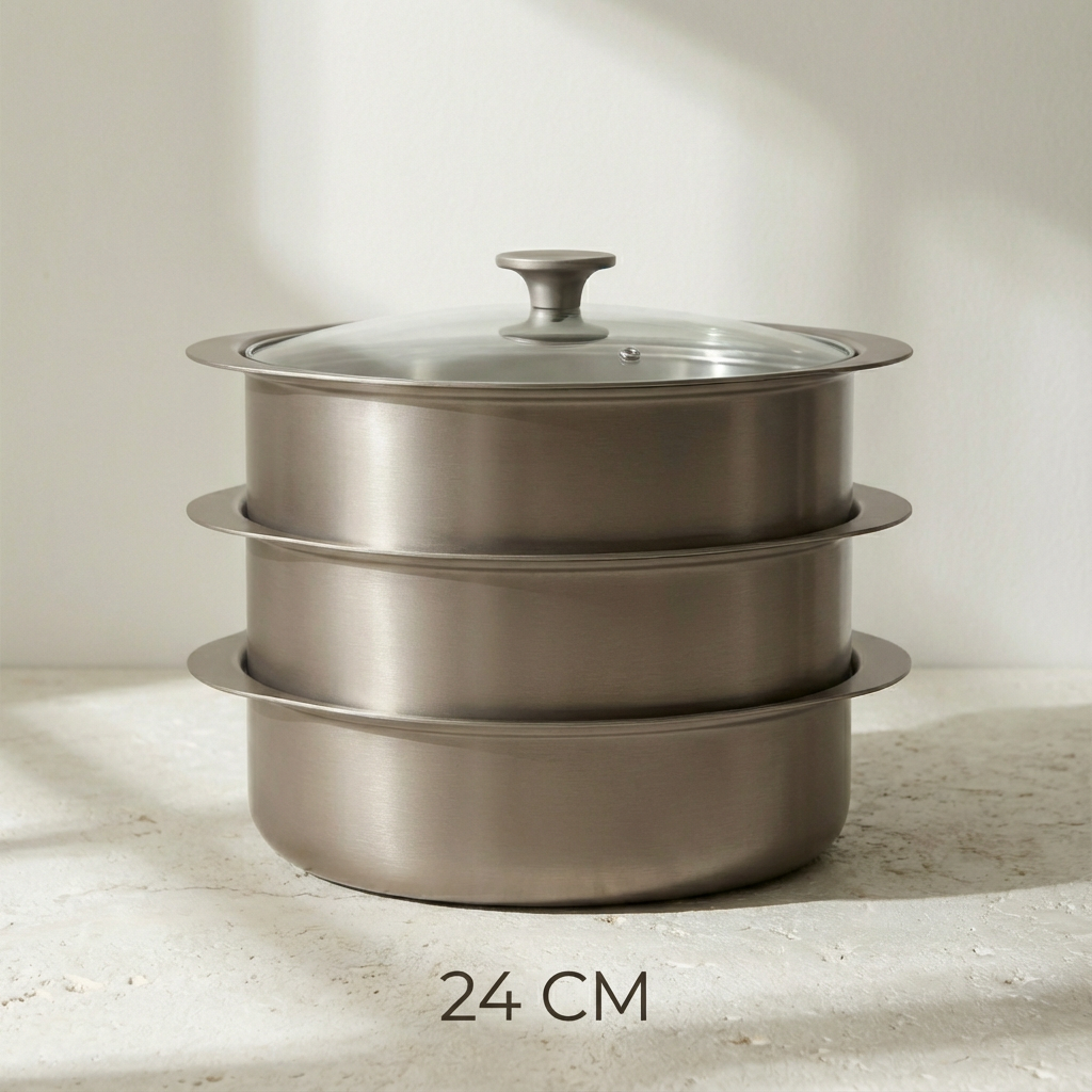 หม้อนึ่งอาหารฝาแก้วใสคุณภาพดี