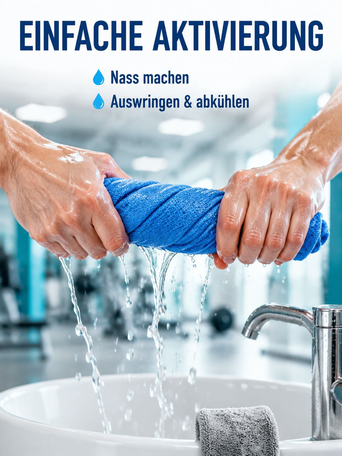 -10℃ Kühlendes Eistuch, Sofort Kühlendes Sporthandtuch