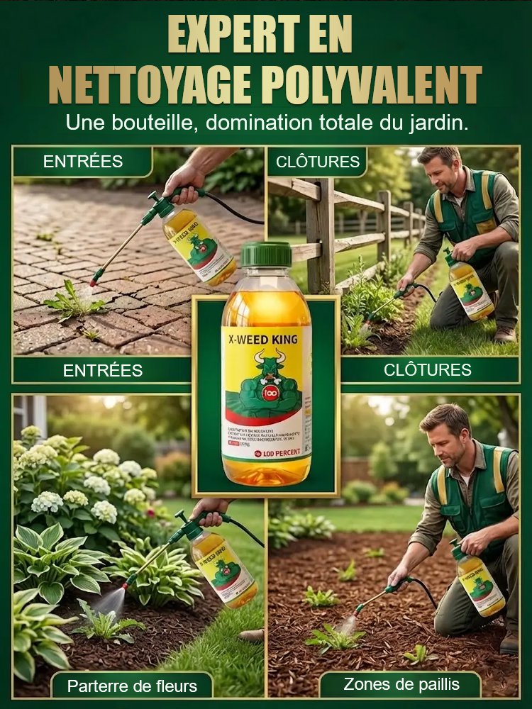 Désherbant Ultra-Concentré |Formule Française | Efficacité 5 Ans | Certifié EFSA ️