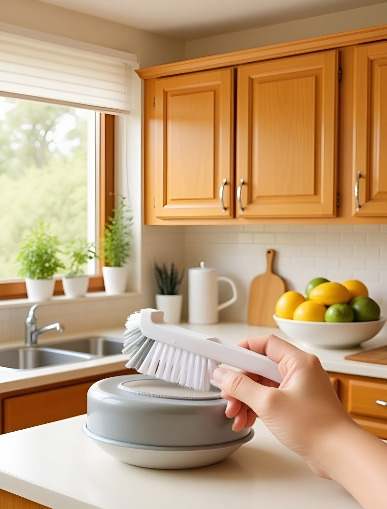 편리한 손잡이 플라스틱 브러시