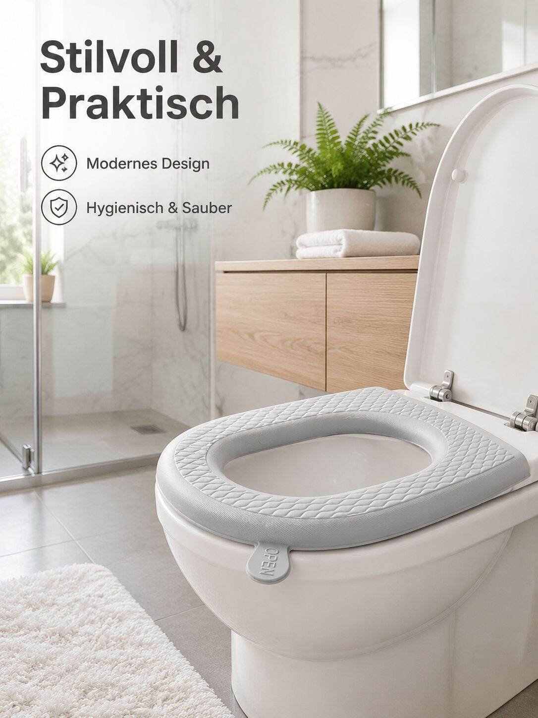Eva wasserdichtes Toilettensitzkissen Vier Jahreszeiten Universaltoilette Haushalts-Einweg-Toiletten