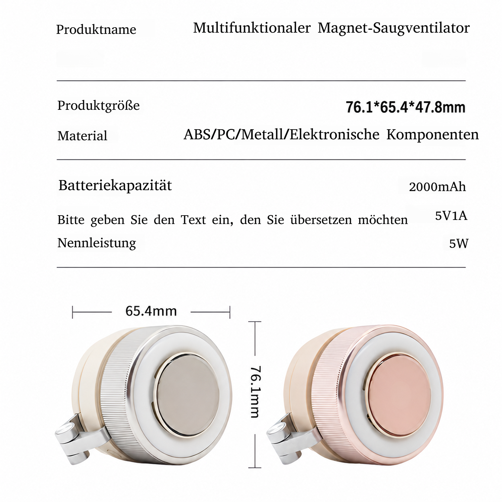 Sicherer Ventilator ohne offene Flügel