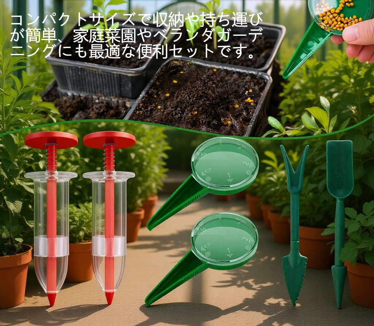 ミニ6点種まきツールセット全体画像